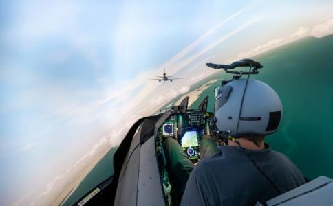 Climb inside Lockheed Martin’s latest F-16 flight simulator